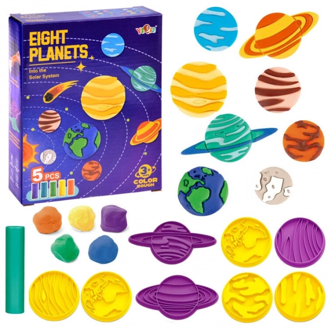 Kit éducatif de pâte à modeler Système solaire
