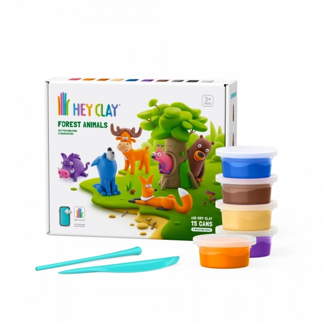Hey Clay ensemble de pâte à modeler Animaux des bois