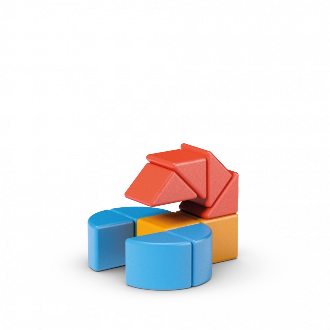 Blocs&Cartes Geomag Magicube 16 pièces