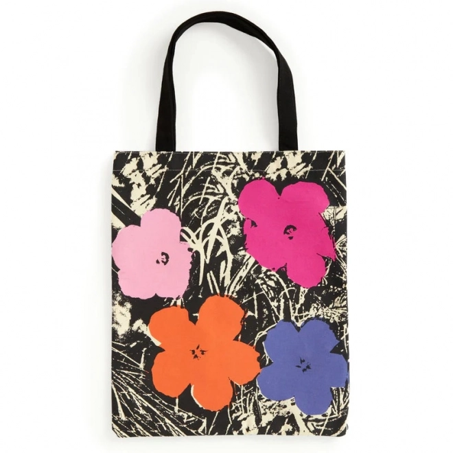 sac en toile Galison Warhol Fleurs