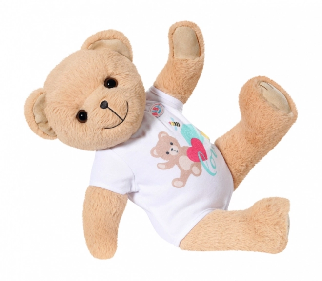 Ourson BABY born, tenue blanche