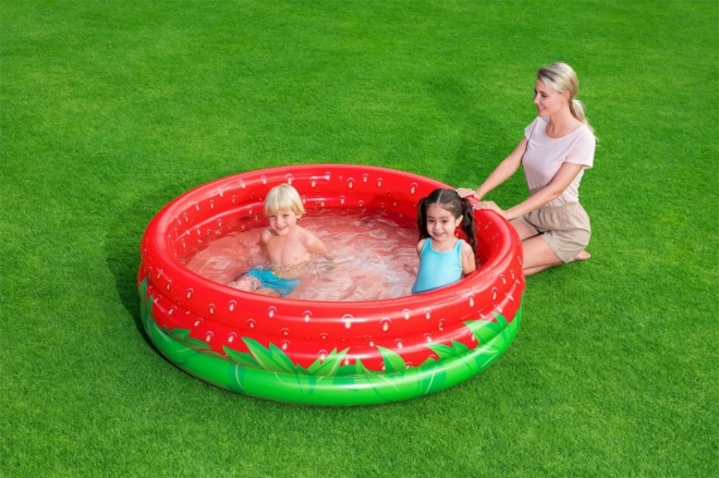 Piscine pour enfants Sweet Strawberry 2+ pataugeoire 160x38cm BESTWAY + rustine de réparation