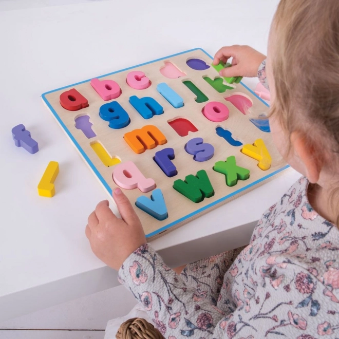 Bigjigs Baby Puzzle en bois Alphabet petites lettres