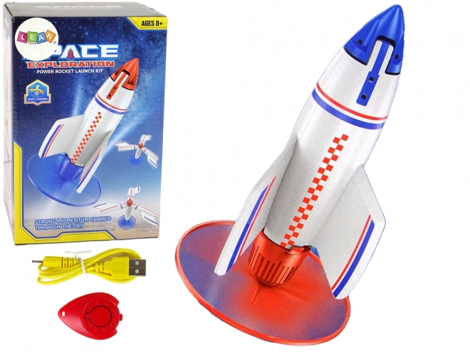 Lanceur de Fusée Volant Chargeur Blanc 21 cm