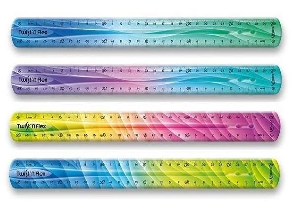 Règle Maped Twist'n Flex arc-en-ciel 30 cm