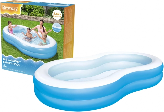 Piscine familiale gonflable BESTWAY 262 × 157 × 46 cm