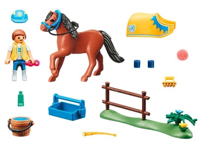 Ensemble de figurines de la terre 70523 Poney gallois de collection
