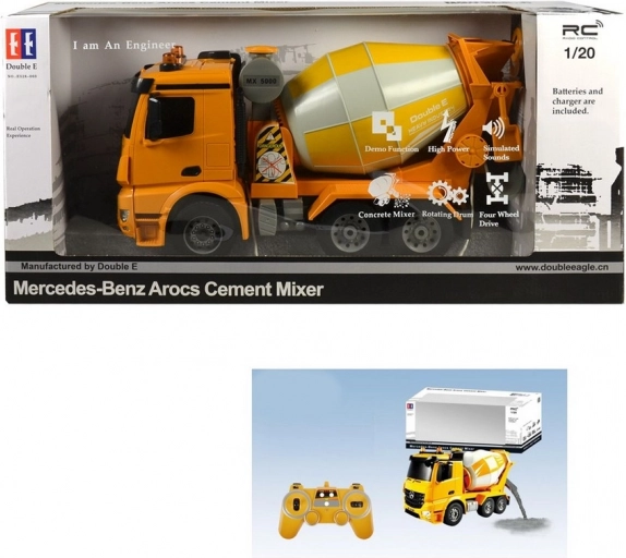 Camion de chantier radiocommandé MaDe 38 cm orange