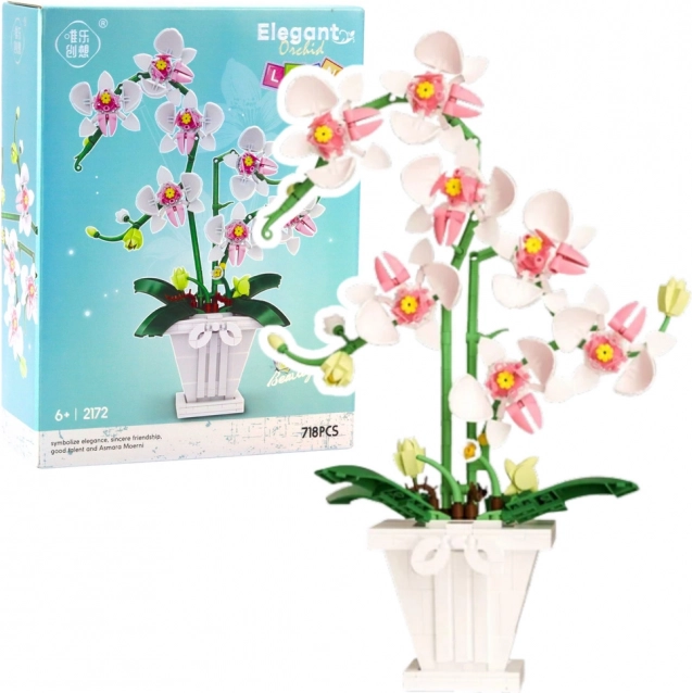 Jeu de construction Orchidée Élégante 718 pièces