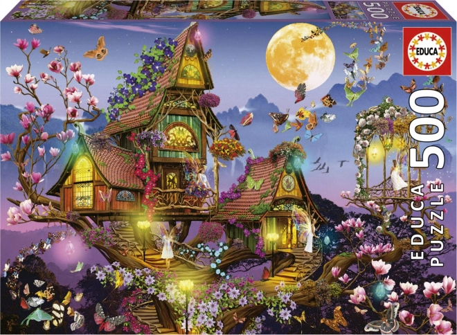 EDUCA Puzzle Maison de Fée 500 pièces