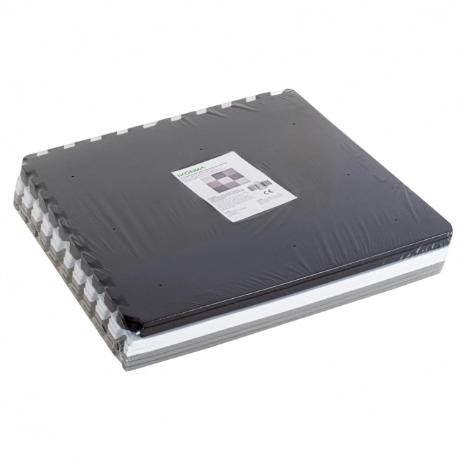 KIK Puzzle en mousse Nuances de gris avec bords III. (58x58)