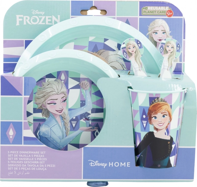 STOR Ensemble de repas enfant 5-en-1 La Reine des Neiges