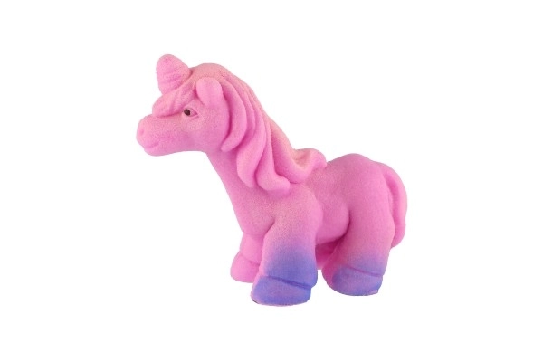 Œuf éclos et grandissant licorne plastique 7x10cm dans une boîte 9,5x13cm