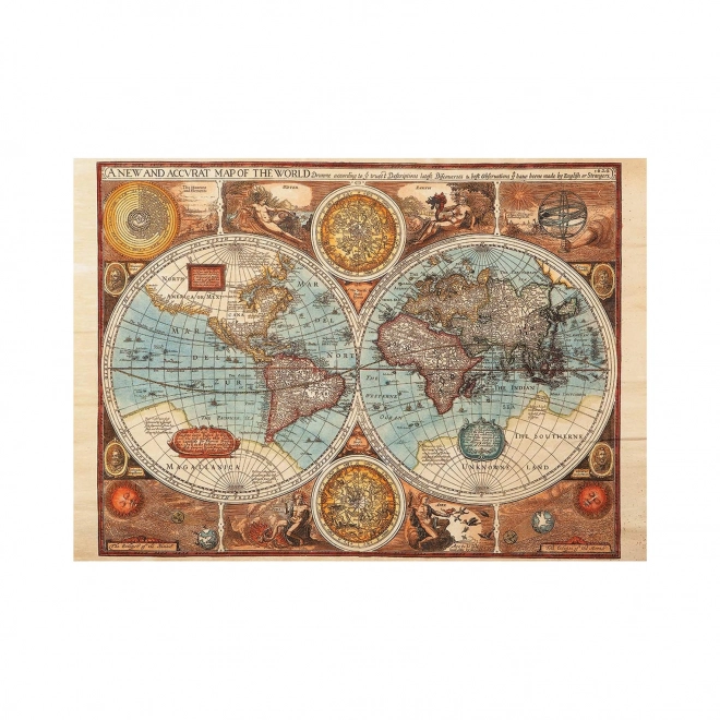 Dino Puzzle ancienne carte du monde - 500 pièces