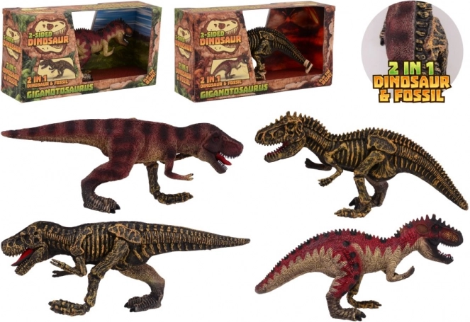 Grand dinosaure double face Animal World 30 cm