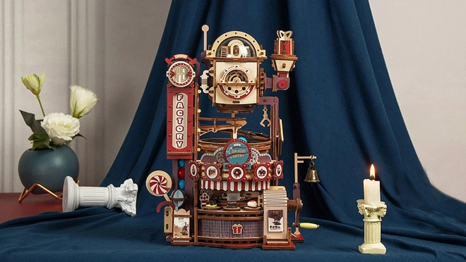 RoboTime 3D casse-tête piste à billes Usine de chocolat