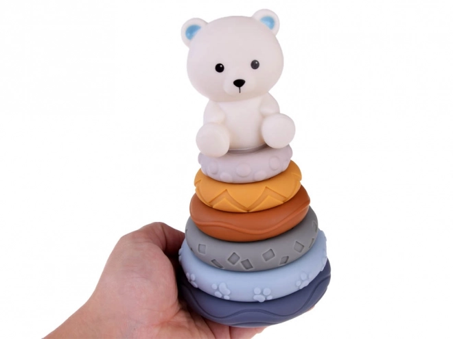 Blocs sensoriels pyramidaux puzzle melon avec ours ZA4819