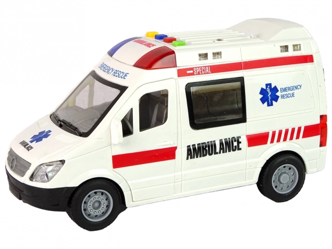 Ambulance Lumières Sons Sons Motorisation par Friction