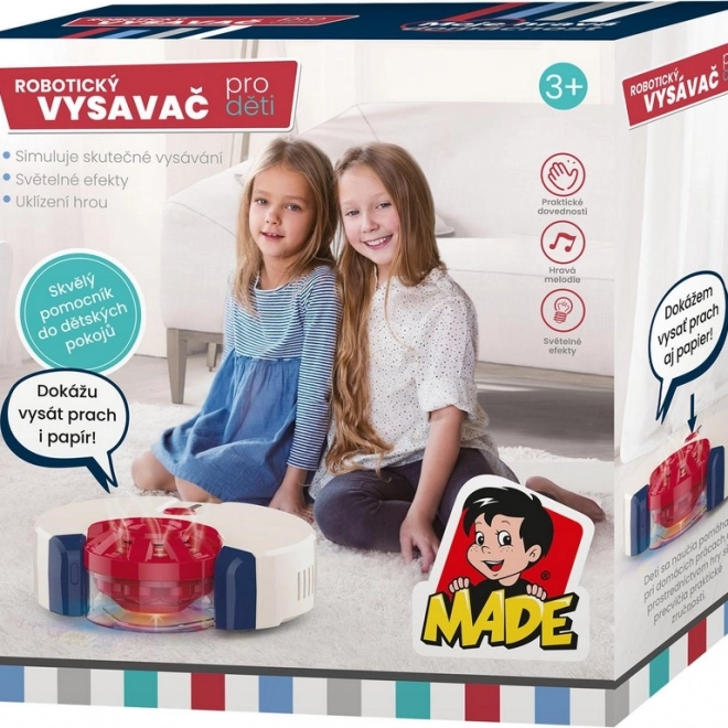 Aspirateur robotique pour enfants avec lumières et sons