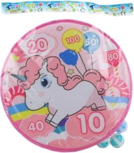 Cible avec licorne à scratch 35 cm