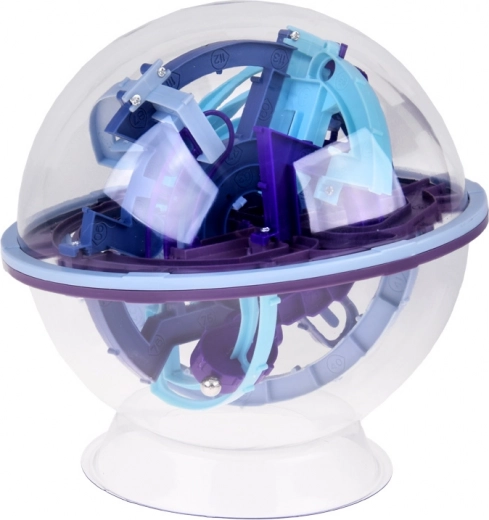 Sphère transparente avec labyrinthe 3D multi-niveaux