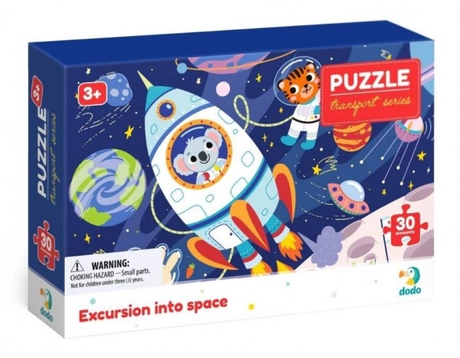 DODO Puzzle Transport : Voyage spatial 30 pièces