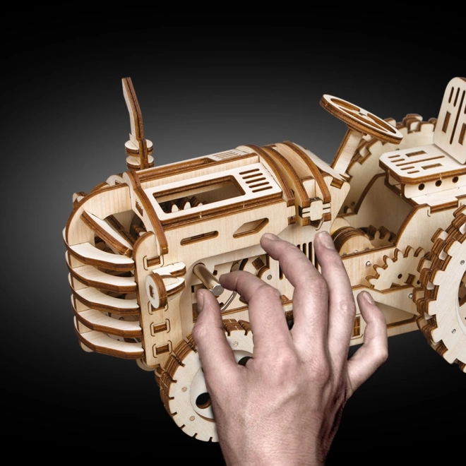 Puzzle mécanique en bois 3D RoboTime Tracteur