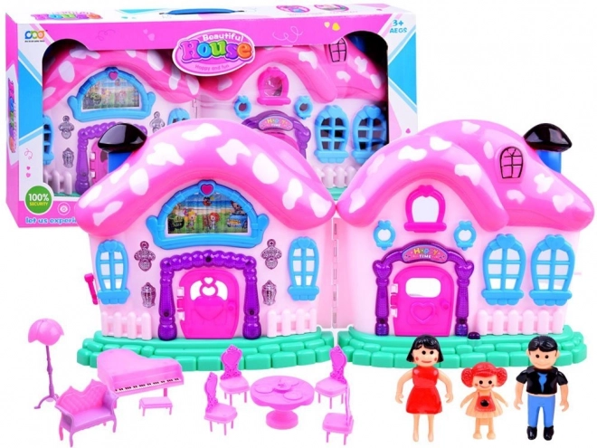 Maison magique pliable avec meubles