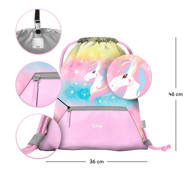 BAAGL Sac Rainbow Unicorn