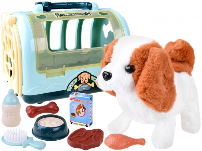 Chien interactif Beagle avec accessoires