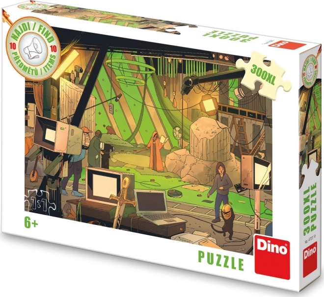 DINO Puzzle Trouvez 10 objets : Film XL 300 pièces