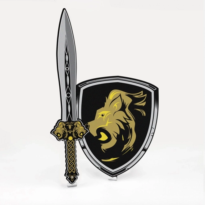 Épée et bouclier en mousse Lion