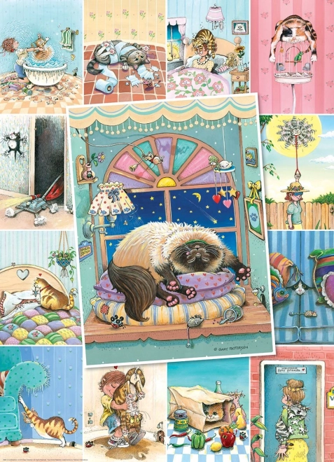 Puzzle Vie de chat XL 500 pièces EUROGRAPHICS