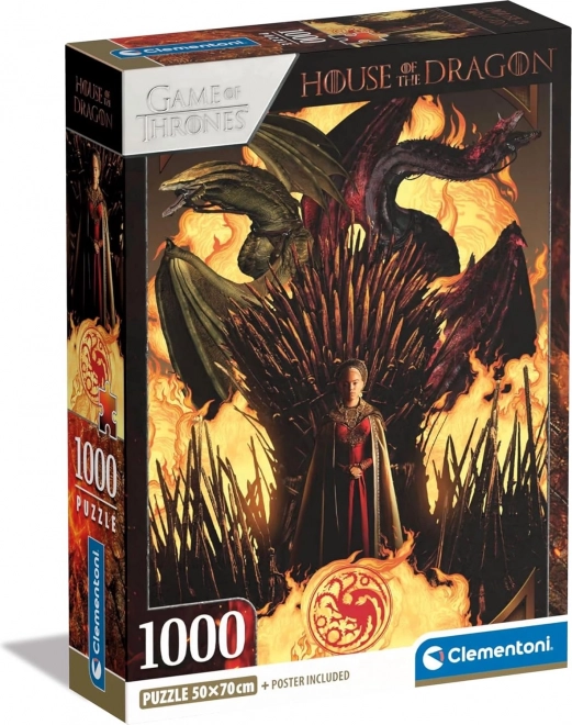 CLEMENTONI Puzzle Rod draka: Rhaenyra Targaryen 1000 pièces