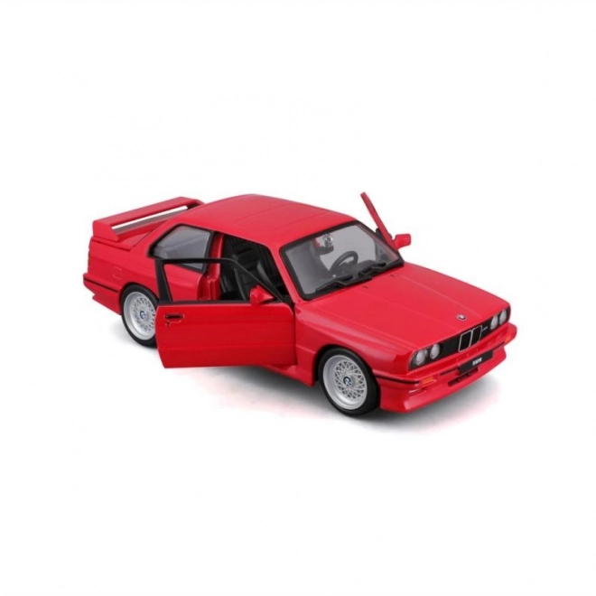 Voiture en métal BMW 3 Series M3 1988 rouge