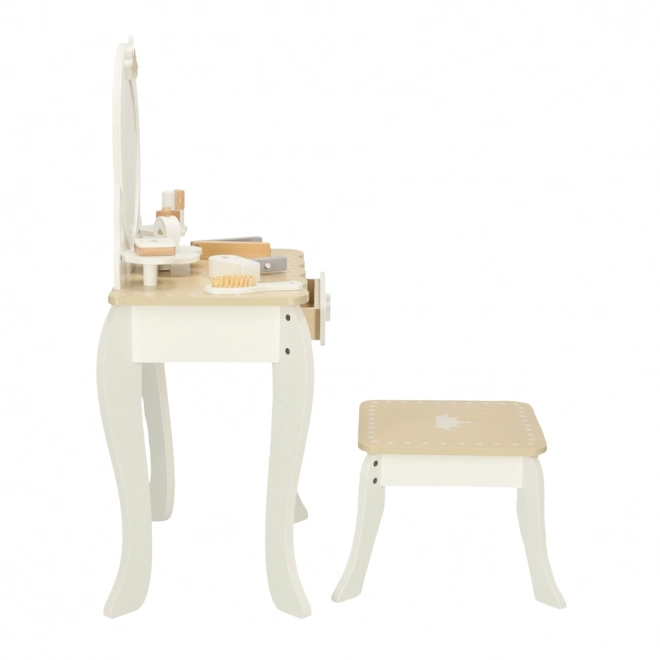 Coiffeuse en bois pour filles Bella avec accessoires
