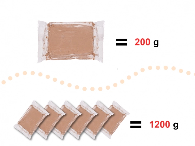 Pâte d'argile pour tour de potier 1200 g