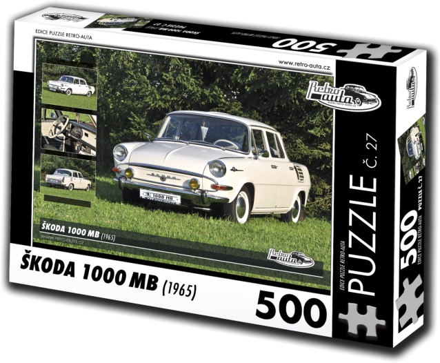 Puzzle RETRO-AUTA Škoda 1000 MB (1965) 500 pièces