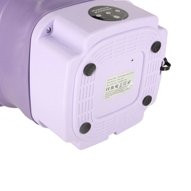 Lave-linge de voyage pliable 8L violet