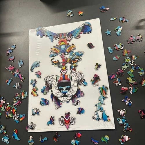 Puzzle en bois krüzzel Loup
