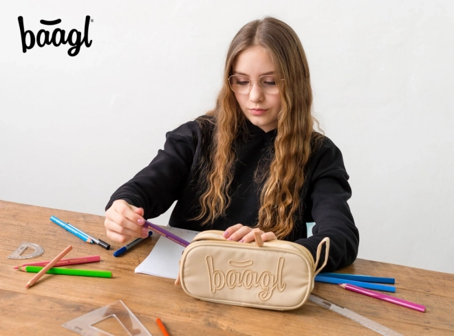 Trousse étudiante Beige