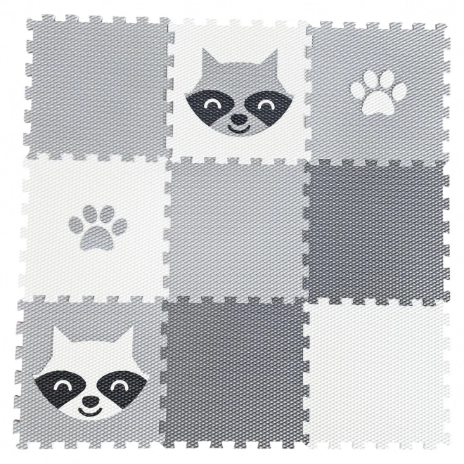 Minideckfloor sol 9 pièces - raton laveur et patte