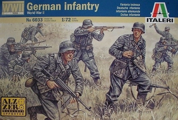 Infanterie allemande - figurines en plastique