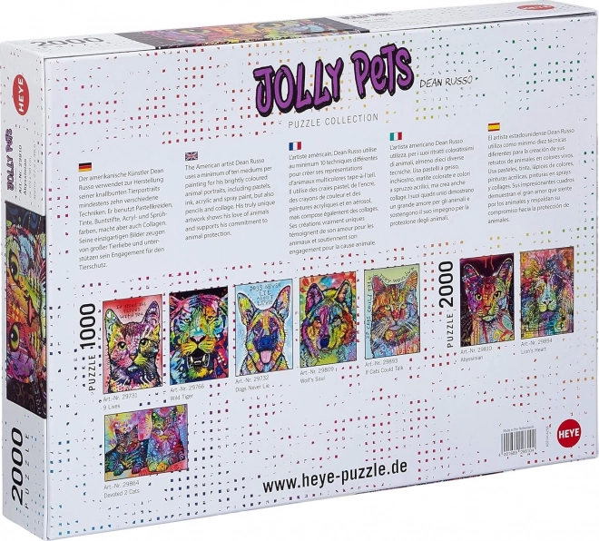 Puzzle 2000 pièces Chat Abyssin