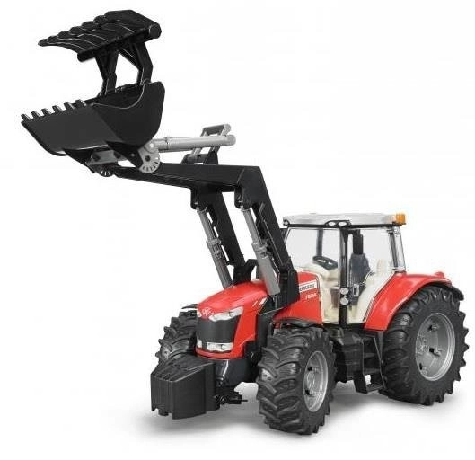 Bruder Traktor MASSEY FERGUSON 7624 avec chargeur frontal