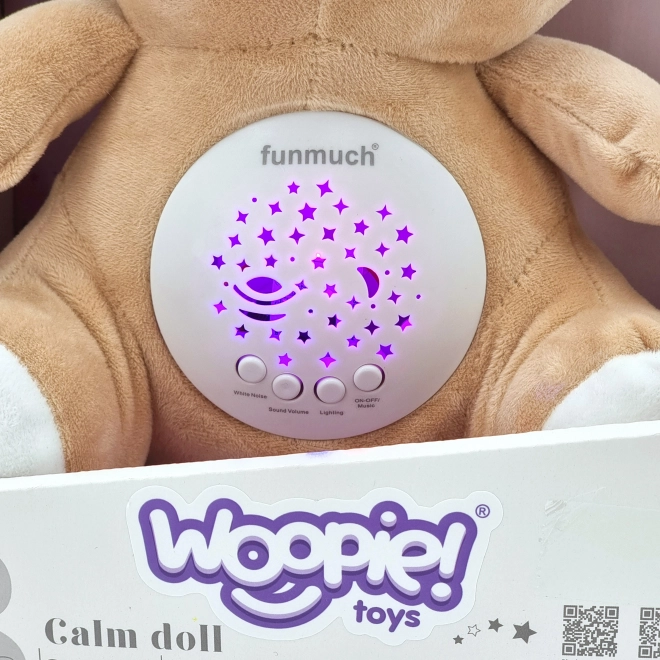 Woopie Baby peluche apaisante avec projecteur ourson 2en1