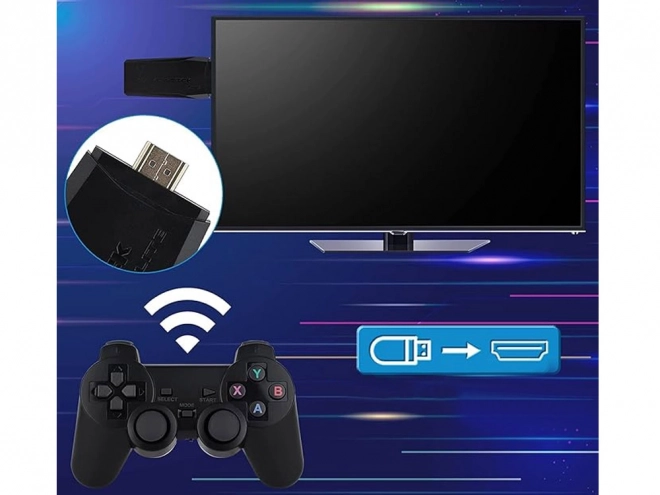 Console de jeu rétro avec HDMI et 2 manettes