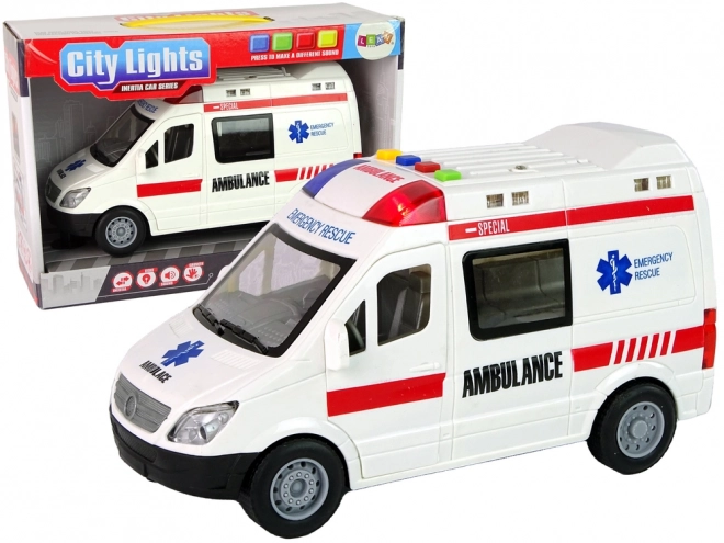 Ambulance Lumières Sons Sons Motorisation par Friction