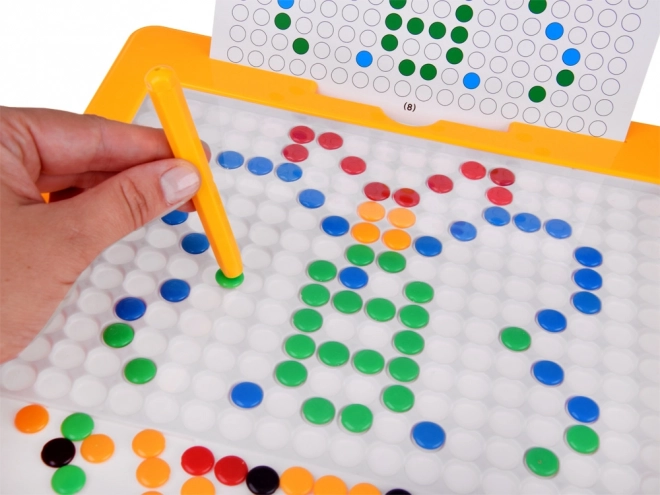 Tableau éducatif magnétique avec chevilles pour assemblage