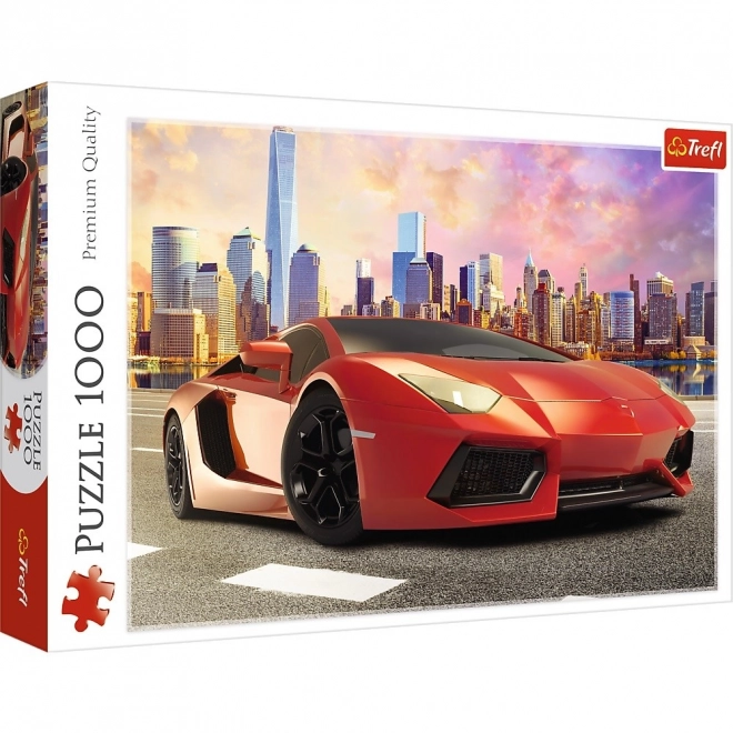 Puzzle 1000 pièces - Conduite au coucher du soleil Trefl